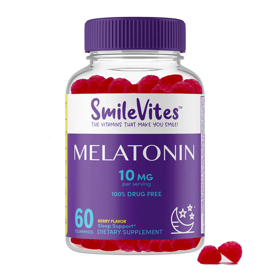 Heartland Pharma Melatonin Gummies 10mg | 100% Drug-Free Sleep Aid | Supports Restful Sleep & Relaxation | Non-Habit Forming | Berry Flavor | 60 Count | 2 Month Supply | 2-Pack